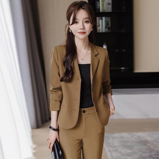 娜璐多 梅子色西装套装女高级感职业气质女神范秋季新款洋气时尚西服外套 商品图0