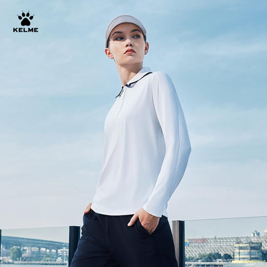 卡尔美自由跃界系列长袖POLO衫 商品图0