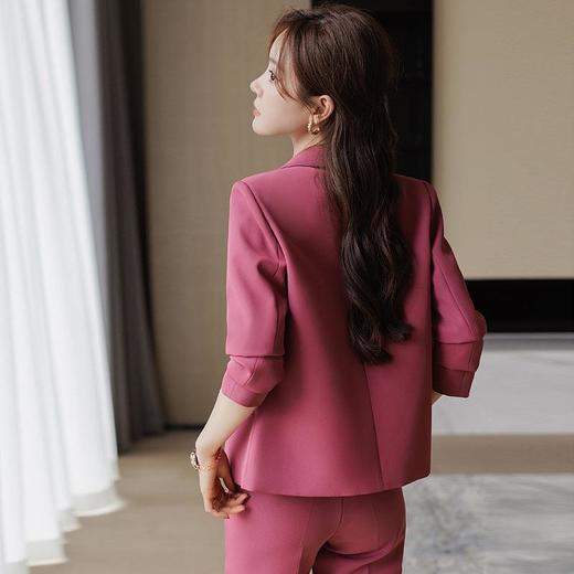 娜璐多 梅子色西装套装女高级感职业气质女神范秋季新款洋气时尚西服外套 商品图1