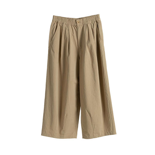 绽放650朵/2023秋季新款纯棉宽松九分裤文艺松紧腰茧型休闲裤 商品图4