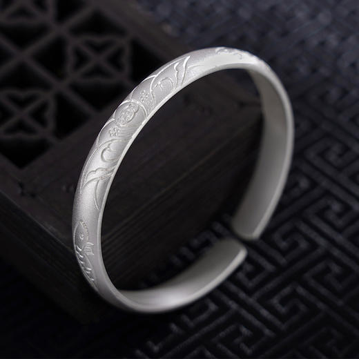 【游鱼莲田田】子佩集原创设计纯银999银手工手镯2309 商品图1