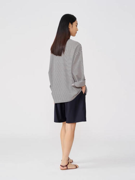 【9月15日上午11:00 女士条纹卫衣 秒杀】SR家的特殊环保棉 华芙格女款条纹宽松长袖卫衣 必收款 商品图3