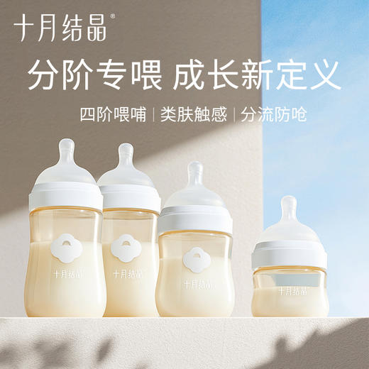 新生儿宽口奶瓶PPSU婴儿大宝宝仿母乳防胀气初生0到6个月 商品图0
