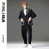 PINLI品立裁魂2023秋季新品男士休闲小西装千鸟格拼接西服外套潮BC233106031 商品缩略图1