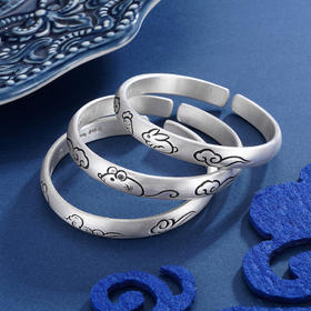 【十二生肖】子佩集原创设计纯银999银手工手镯童镯(儿童款)【55551288--55551299】2309