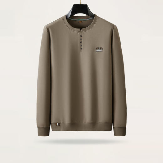 【新款DDP】大依优型大码加绒长袖卫衣加肥加大肥佬休闲商务宽松透气上衣打底保暖 商品图7