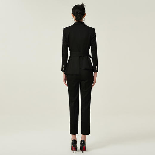 IWY/高级感黑色西装套装女秋季职业西服商务正装气质通勤售楼部工作服204032CP1 商品图3