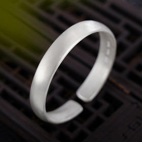 【夜未央】子佩集原创设计纯银999银手工手镯2309