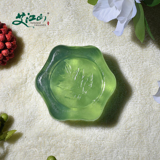 【艾江山小艾皂】100g*2块 富含蕲艾精油 多功能使用 去除肌肤表面干燥老化角质 调节皮肤油脂分泌 洗完脸部不紧绷 商品图3