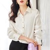 娜璐多 高级感时尚纯色衬衫女2023年早秋新款休闲打底衫搭配半身裙两件套 商品缩略图3