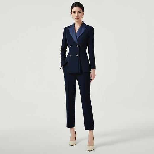 IWY/正装女套装西服藏青职业装2023新款面试通勤小西装外套秋季CP12306 商品图0
