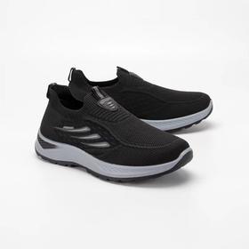 源之民男款休闲舒适飞织面料聚氨酯底健步鞋