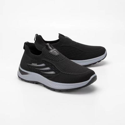 源之民男款休闲舒适飞织面料聚氨酯底健步鞋 商品图0