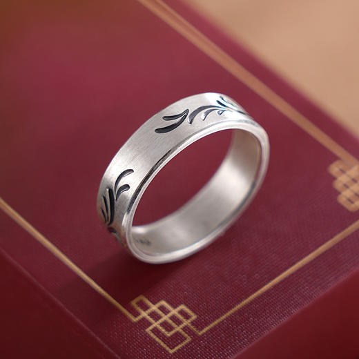 【藤蔓之花】子佩集原创设计纯银999银手工戒指2309 商品图3