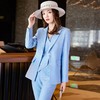 娜璐多 高级感OL通勤气质亮面炸街三件套女2023春秋新款韩版时尚西装套装 商品缩略图1