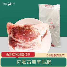 【羔羊后腿2kg】内蒙古乌审旗细毛羊羊后腿肉 带骨生羊后腿