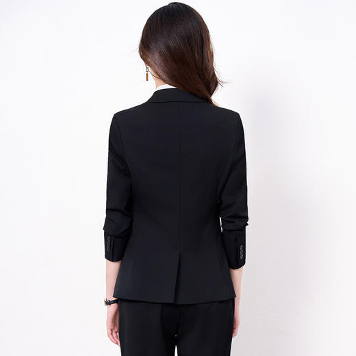 【西装+西裤】罗蒙春秋款女式套装简约百搭商务通勤职场西装两件套女 商品图2