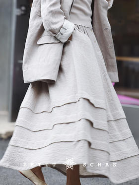 种种可能 意大利进口羊毛棉混纺半裙