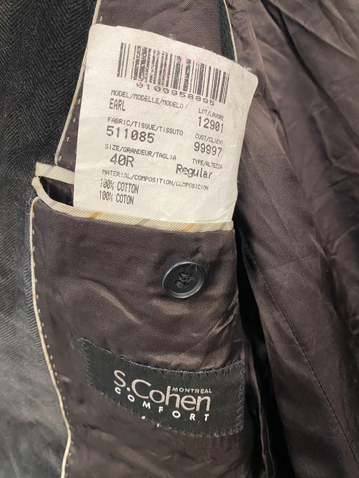 90年代 Vintage S.Cohen 加拿大制 西装外套_CJK(L) 商品图3