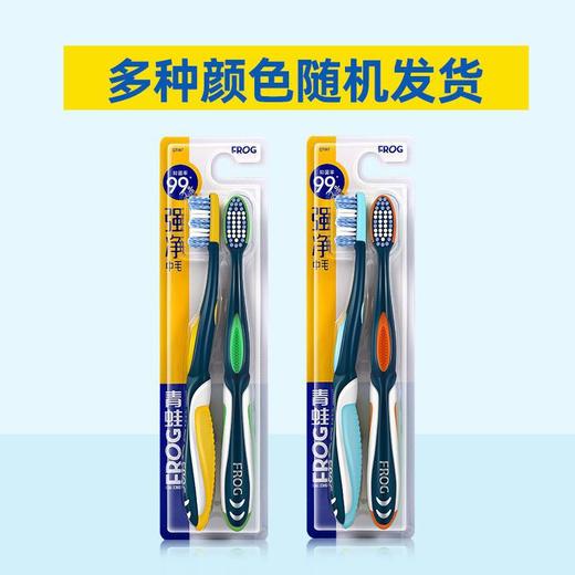 FROG青蛙牙刷深层洁净螺旋刷丝2支装   颜色随机 商品图1