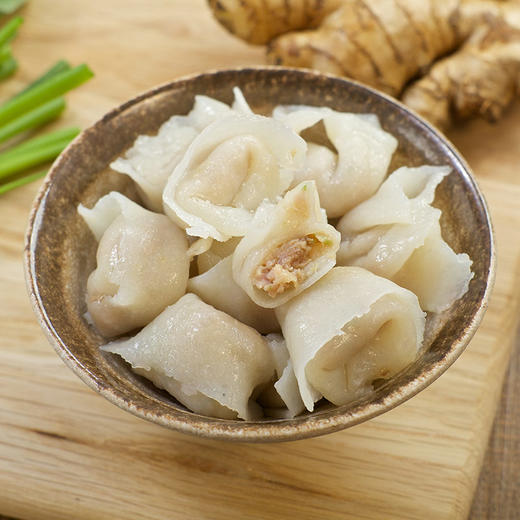 【老德头】正宗潮汕手工鱼皮饺子传统套餐 600g（鱼皮饺200g*3袋） 商品图3