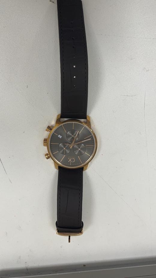 JT7612635081960 Calvin Klein CK手表 city chrono系列三眼计时皮带石英男士【可能没电】 商品图3