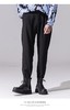 PINLI品立新款百搭纯色直筒休闲束脚长裤男小脚裤子潮牌B213117122 商品缩略图0