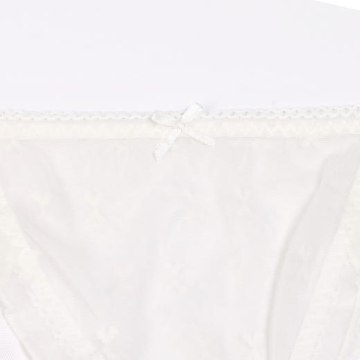 都市丽人时尚系列纯色蕾丝网布三角女士内裤新年本命年红品低腰三角裤LK33M5 商品图5