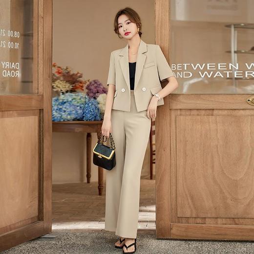 娜璐多 高级感休闲外套微喇叭时尚减龄2023娜璐多新款气质西装套装女夏季 商品图3