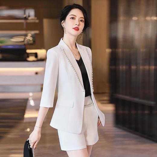 娜璐多 七分袖设计感西装套装女薄款2023春季新款气质时尚休闲小西服外套 商品图3
