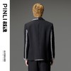 PINLI品立裁魂2023秋季新品男士休闲小西装千鸟格拼接西服外套潮BC233106031 商品缩略图2
