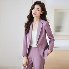 娜璐多 高级感时尚小西装外套女早春2023新款休闲气质女神范西服套装御姐