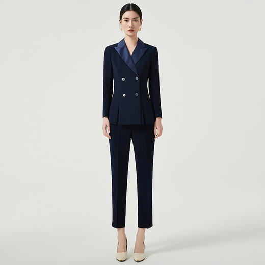 IWY/正装女套装西服藏青职业装2023新款面试通勤小西装外套秋季CP12306 商品图1