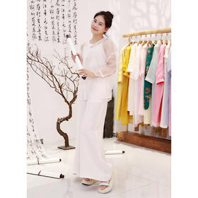 【线上专属】阔腿裤（19809152-淡粉）