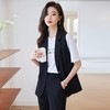娜璐多 时尚西装马甲女夏季2023新款无袖坎肩背心上衣外穿马甲外套套装女 商品缩略图3