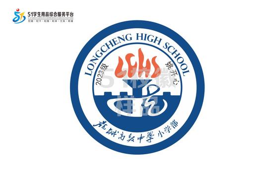 定制深圳市龙城高级中学中小学校部校徽定做礼服姓名贴缝烫包邮51 商品图2