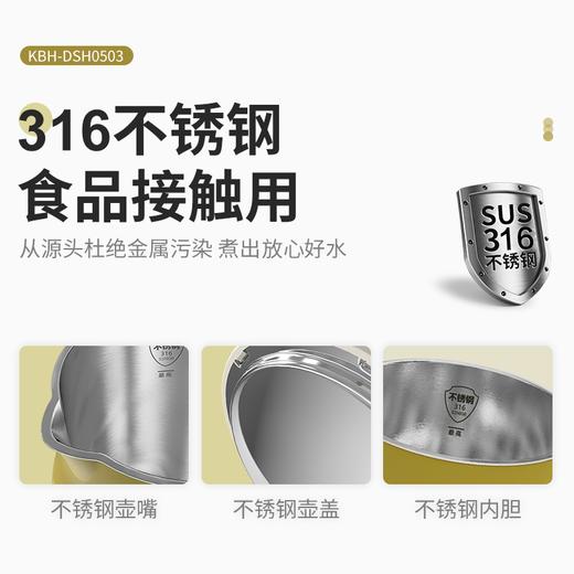 康巴赫	电水壶（巴赫佳热水壶）	KBH-DSH0503 商品图2