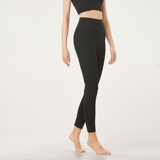 都市丽人舒暖瑜伽运动裤秋裤负5至5度适穿锦纶九分裤中厚款百搭裤打底裤保暖裤LL34A4 商品图2