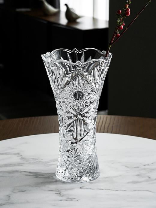 捷克进口BOHEMIA波西米亚水晶玻璃米兰达花瓶30cm 商品图5