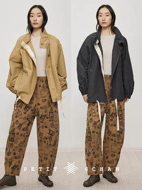 舒芙蕾souffle 花苞领廓形风衣