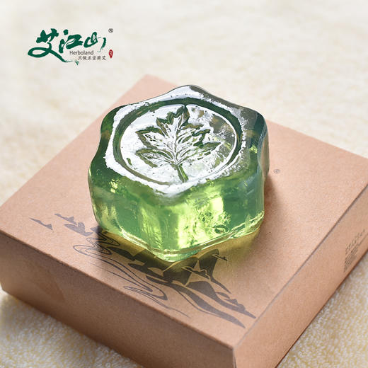 【艾江山小艾皂】100g*2块 富含蕲艾精油 多功能使用 去除肌肤表面干燥老化角质 调节皮肤油脂分泌 洗完脸部不紧绷 商品图0