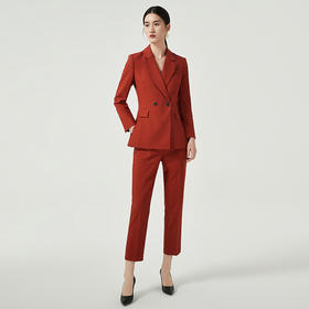 IWY/高端红色西装套装女修身显瘦名媛高端职业装气质女神范主持人正装CP12312