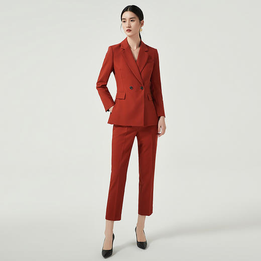IWY/高端红色西装套装女修身显瘦名媛高端职业装气质女神范主持人正装CP12312 商品图0