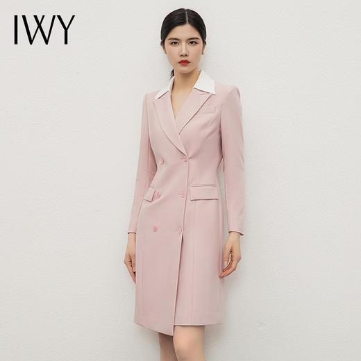 IWY/气质高端粉色西装连衣裙女演讲比赛服装正装高级感通勤职业套装裙Q13103 商品图0