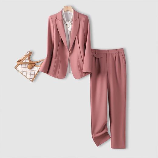 娜璐多 小西装+九分裤两件套2023秋季成套搭配减龄轻熟法式西服套装温柔 商品图1