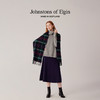 Johnstons of Elgin经典纯羊绒宽幅围巾 格纹 商品缩略图2