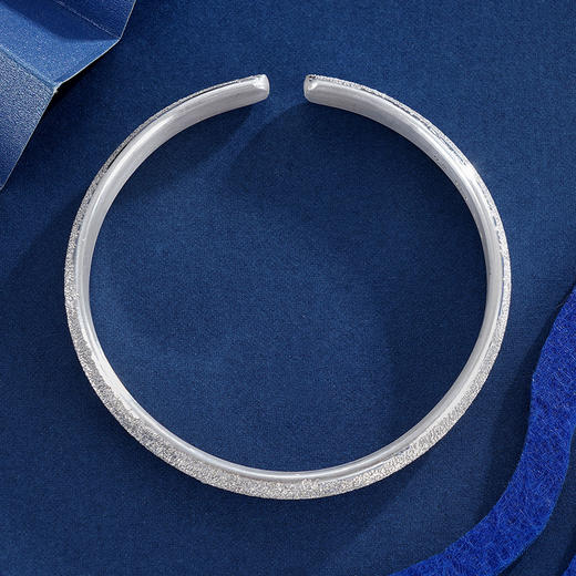 【繁霜滋晓】子佩集原创设计纯银999银手工手镯2309 商品图4