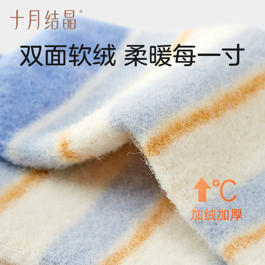 婴儿珊瑚绒秋冬加厚防滑袜不勒腿袜子3双 商品图1