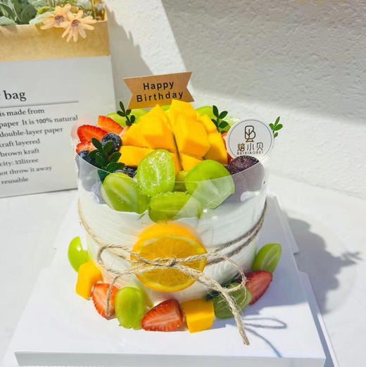 果然甜——缤纷水果生日蛋糕 商品图0