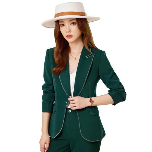 娜璐多 高级感时尚休闲西装套装2023年春秋新款气质女神范潮流西服两件套 商品图4